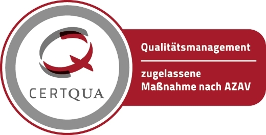 CERTQUA Qualitätsmanagement Siegel - Zertifikat zugelassene Maßnahme nach AZAV CERTQUA Qualitätsmanagement Siegel - Zertifikat zugelassene Maßnahme nach AZAV